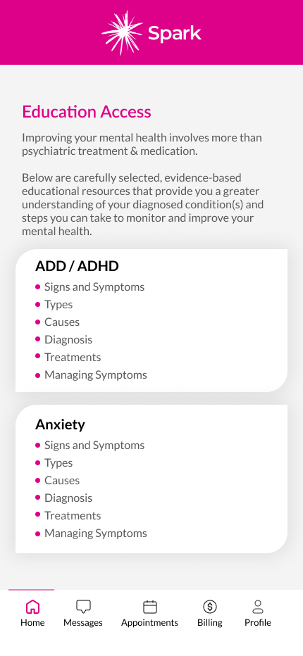 anxiety and depression treatment​