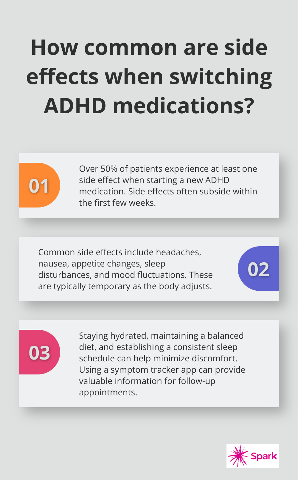 Infographic: How common are side effects when switching ADHD medications? - how to switch adhd medications